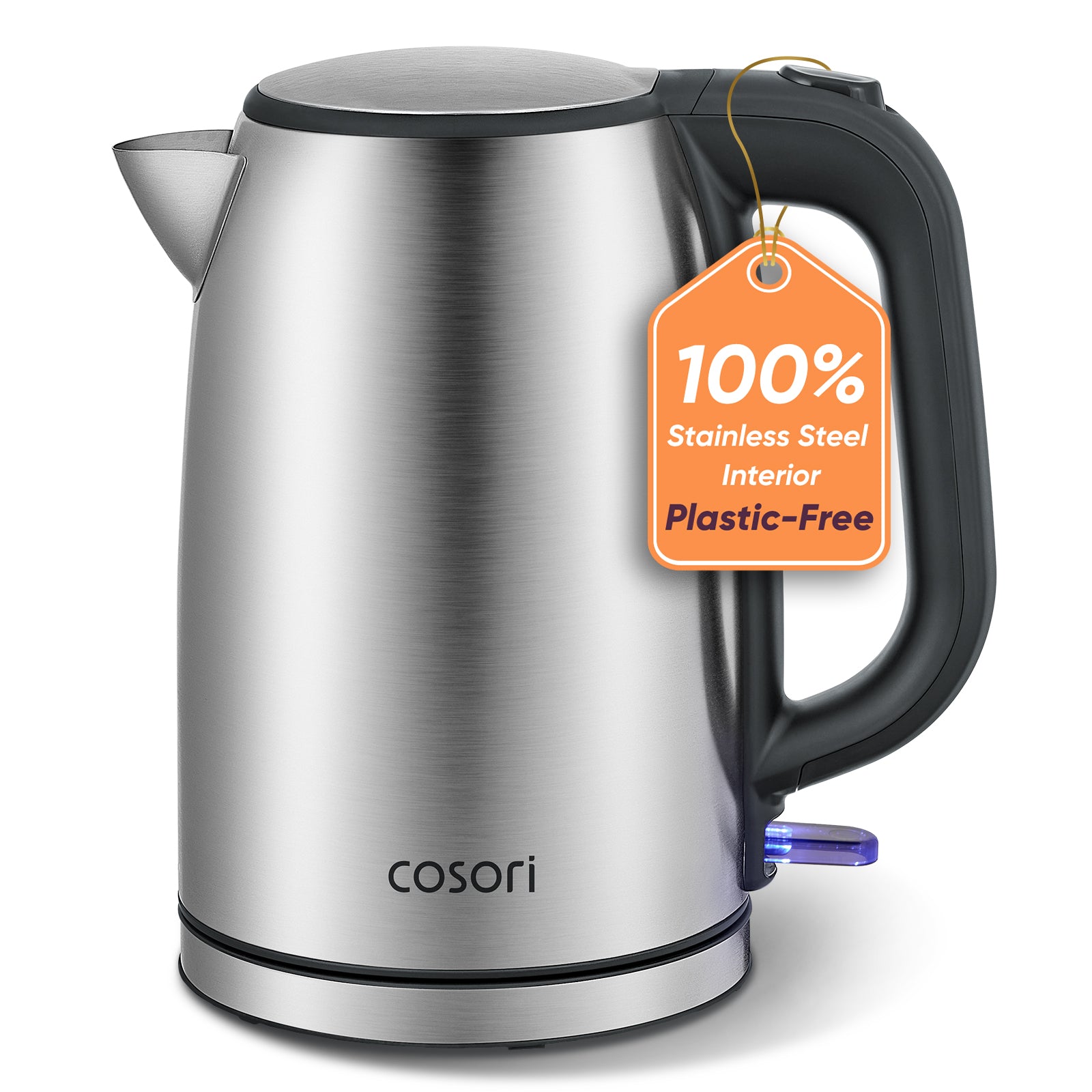 1.0_CEK-SE152-VUS_US_Sliver_LP0A2 Cosori 1.7L Stainless Steel Electric Kettle SE152 - Image 1