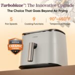 TurboBlaze™ 6.0-Quart Air Fryer - Light Gray - Image 2